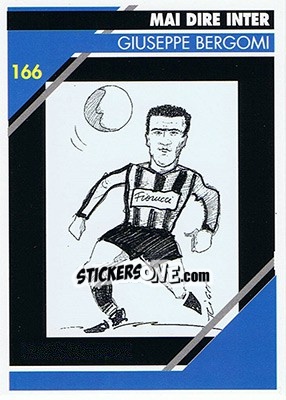 Sticker Giuseppe Bergomi - Inter Milan 1992-1993 n. 166 - Masters Cards
