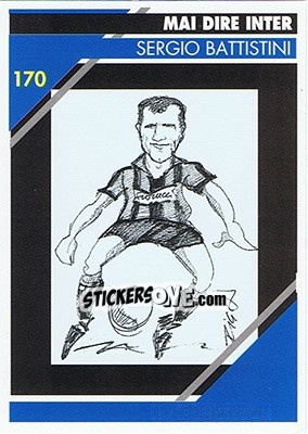 Sticker Sergio Battistini - Inter Milan 1992-1993 n. 170 - Masters Cards