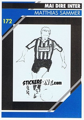 Sticker Matthias Sammer - Inter Milan 1992-1993 n. 172 - Masters Cards