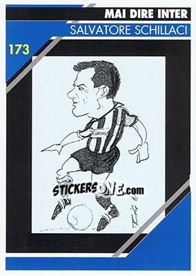 Sticker Salvatore Schillaci - Inter Milan 1992-1993 - Masters Cards
