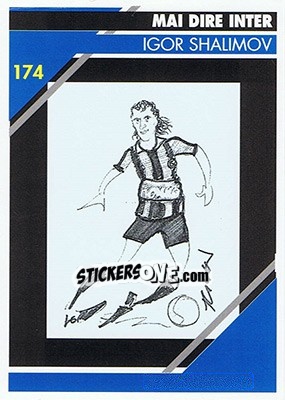 Sticker Igor Shalimov - Inter Milan 1992-1993 n. 174 - Masters Cards
