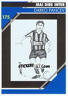 Figurina Darko Pancev - Inter Milan 1992-1993 - Masters Cards