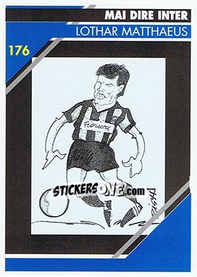 Sticker Lothar Matthaeus - Inter Milan 1992-1993 n. 176 - Masters Cards