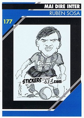 Sticker Ruben Sosa - Inter Milan 1992-1993 - Masters Cards