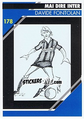 Figurina Davide Fontolan - Inter Milan 1992-1993 - Masters Cards
