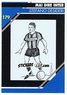 Sticker Stefano Desideri - Inter Milan 1992-1993 - Masters Cards