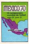 Sticker Mexican Map - FIFA World Cup Mexico 1970 - Panini