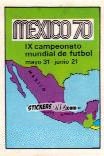 Sticker Mexican Map - FIFA World Cup Mexico 1970 n. 3 - Panini