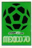 Sticker Mexican Poster - FIFA World Cup Mexico 1970 - Panini