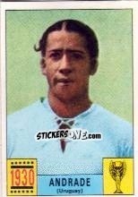 Sticker Andrade (Uruguay) - FIFA World Cup Mexico 1970 n. 9 - Panini