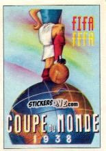 Sticker Poster Italia 1938 - FIFA World Cup Mexico 1970 - Panini