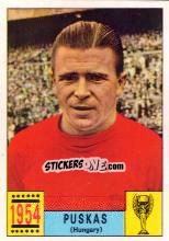 Sticker Puskas (Hungary) - FIFA World Cup Mexico 1970 n. 29 - Panini