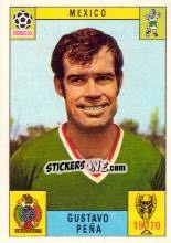 Sticker Gustavo Pena - FIFA World Cup Mexico 1970 n. 52 - Panini