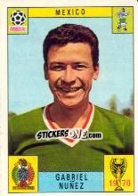 Figurina Gabriel Nunez - FIFA World Cup Mexico 1970 - Panini