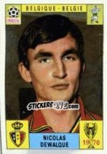 Sticker Nicolas Dewalque - FIFA World Cup Mexico 1970 - Panini