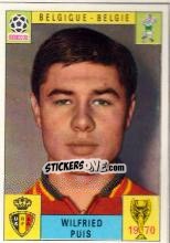 Sticker Wilfried Puis - FIFA World Cup Mexico 1970 - Panini