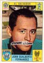 Sticker Juan Gualberto Fernandez - FIFA World Cup Mexico 1970 - Panini