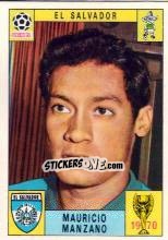 Cromo Mauricio Manzano - FIFA World Cup Mexico 1970 - Panini