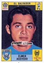 Cromo Elmer Acevedo - FIFA World Cup Mexico 1970 - Panini