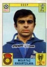 Sticker Mourtaz Khourtzilava - FIFA World Cup Mexico 1970 - Panini