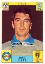Sticker Dino Zoff - FIFA World Cup Mexico 1970 n. 112 - Panini