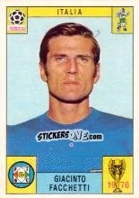 Cromo Giacinto Facchetti - FIFA World Cup Mexico 1970 - Panini