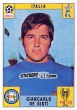 Sticker Giancarlo De Sisti - FIFA World Cup Mexico 1970 n. 121 - Panini