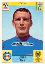 Sticker Luigi Riva - FIFA World Cup Mexico 1970 n. 122 - Panini