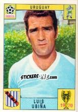 Sticker Luis Ubina - FIFA World Cup Mexico 1970 n. 130 - Panini