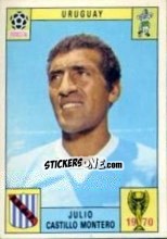 Sticker Julio Castillo Montero - FIFA World Cup Mexico 1970 - Panini