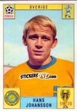Cromo Hans Johansson - FIFA World Cup Mexico 1970 n. 153 - Panini