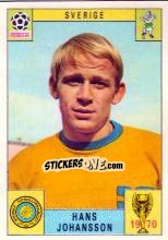 Cromo Hans Johansson - FIFA World Cup Mexico 1970 - Panini