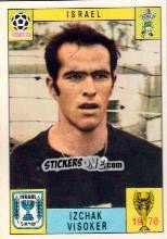 Sticker Izchak Visoker - FIFA World Cup Mexico 1970 - Panini