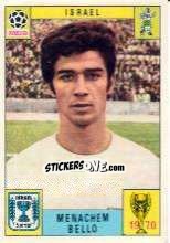 Figurina Menachem Bello - FIFA World Cup Mexico 1970 - Panini