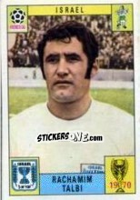 Sticker Rachamim Talbi - FIFA World Cup Mexico 1970 - Panini