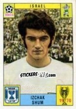Sticker Izchak Shum - FIFA World Cup Mexico 1970 - Panini