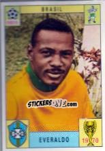 Sticker Everaldo - FIFA World Cup Mexico 1970 - Panini