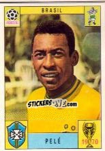 Sticker Pele - FIFA World Cup Mexico 1970 n. 180 - Panini