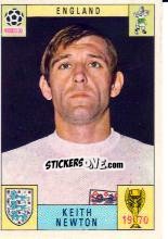 Sticker Keith Newton - FIFA World Cup Mexico 1970 - Panini