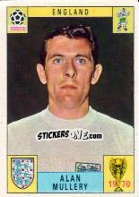Sticker Alan Mullery - FIFA World Cup Mexico 1970 n. 191 - Panini