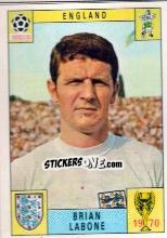 Sticker Brian Labone - FIFA World Cup Mexico 1970 n. 192 - Panini