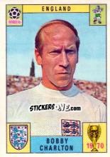 Sticker Bobby Charlton - FIFA World Cup Mexico 1970 n. 197 - Panini