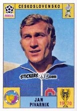 Sticker Jan Pivarnik - FIFA World Cup Mexico 1970 n. 206 - Panini