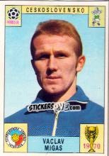 Sticker Vaclav Migas - FIFA World Cup Mexico 1970 n. 209 - Panini