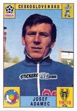 Sticker Josef Adamec - FIFA World Cup Mexico 1970 n. 214 - Panini