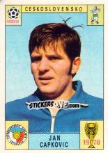 Sticker Jan Capkovic - FIFA World Cup Mexico 1970 n. 215 - Panini