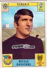 Cromo Necula Raducanu - FIFA World Cup Mexico 1970 - Panini