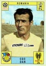 Sticker Coe Dan - FIFA World Cup Mexico 1970 - Panini