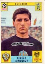 Sticker Simeon Simeonov - FIFA World Cup Mexico 1970 - Panini