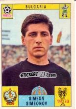 Sticker Simeon Simeonov - FIFA World Cup Mexico 1970 n. 232 - Panini